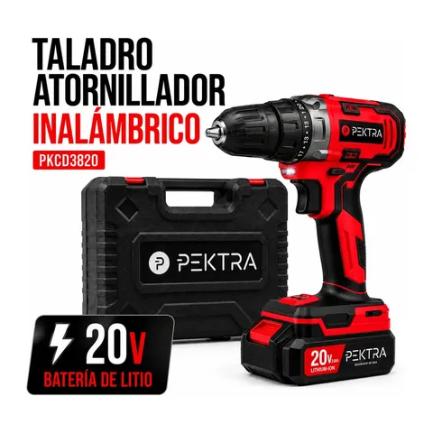 Pektra PKCD3820 20V 10mm + maletín