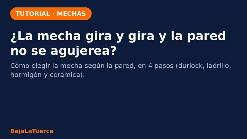 Cómo elegir la mecha según la pared