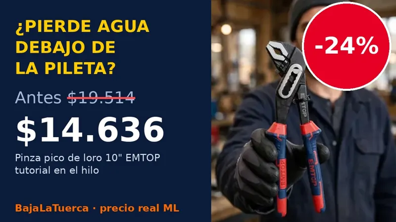 Pierde agua debajo de la pileta: encontrar la pérdida y cambiar sifón o flexible